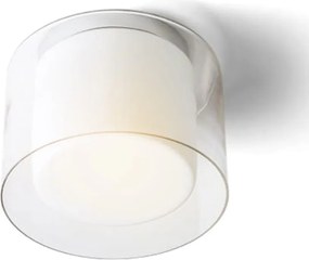 RENDL VENICE 23 stropní čiré sklo/opálové sklo/chrom 230V LED E27 11W IP44