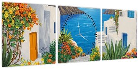 Kép - Görög sikátor (órával) (90x30 cm)