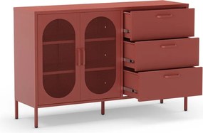 Téglavörös komód 140x90 cm Diora – Marckeric