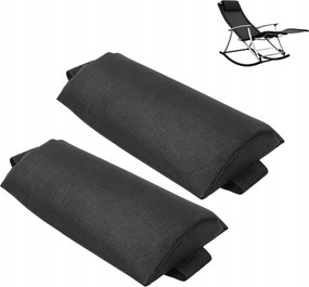 2x összecsukható fotelek összecsukható fejpárna kerti napozóágyhoz