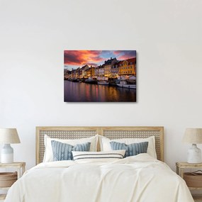 Kép - Nyhavn, Koppenhága (70x50 cm)