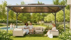 kerti pavilon LANITPLAST 43 antracit + bronz PC LG2469