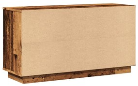antik fa színű szerelt fa tálalószekrény 102 x 35 x 55 cm