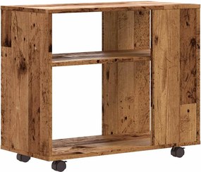 vidaXL Oldalasztal Régi fa 70x35x55 cm műszaki fa