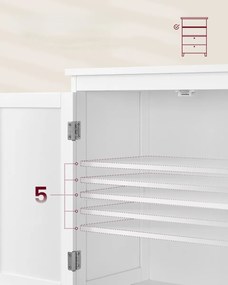 Fürdőszobai szekrény LAVORANO 110x60 cm, fehér