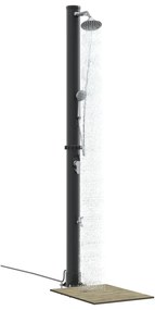 Kültéri Napelem Zuhany Kézi Zuhanyfejjel 217 cm 20 L