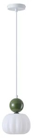 Csillár zsinóron 1xG9/7W/230V fehér/zöld