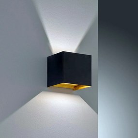 FISCHER&HONSEL 30339 THROE Modern Kültéri Fali Lámpa Fekete LED IP44