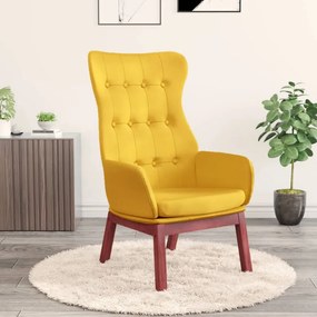 vidaXL mustársárga szövet pihenőfotel