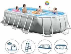 INTEX MetalPrism Set ovális medence 503 x 274 x 122cm (26796)