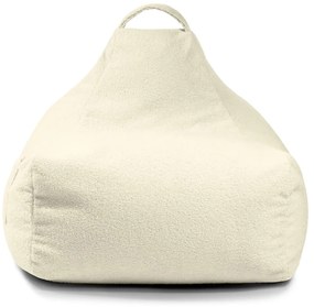 Krémszínű buklé gyerek babzsákfotel Game Amuse – SLOWDOWN