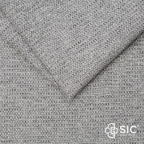 Világosszürke kárpitozott franciaágy ágyrács nélkül 140x200 cm Smart – Meise Möbel