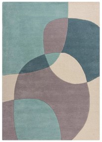Kék-bézs gyapjú szőnyeg 230x160 cm Glow - Flair Rugs