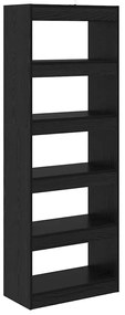 Könyvespolc Musta tammi 60 x 30 x 166 cm Faanyag