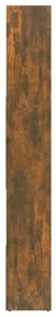 füstös tölgy színű szerelt fa könyvszekrény 67 x 24 x 161 cm