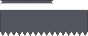 vidaXL Fűszegélyezés 30 pcs Antracit 100 x 0.05 x 20 cm