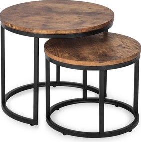 Dohányzóasztal szett FIGO rusztikus tölgy