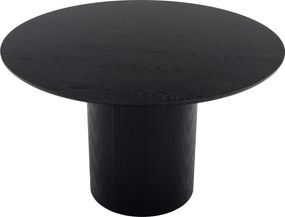 Étkezőasztal, fekete, átmérő 120 cm, MAHIR TYP 2