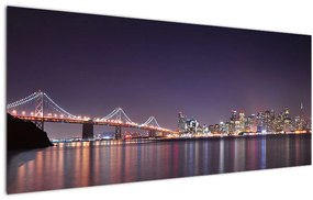 Kilátás San Francisco-ra, California (120x50 cm)