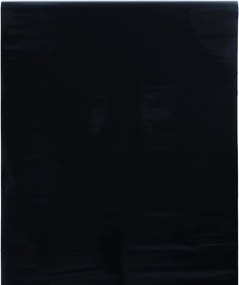 vidaXL matt fekete PVC statikus ablakfólia 45 x 500 cm
