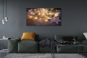 Canvas képek Dísz kúpok tábla fények 140x70 cm