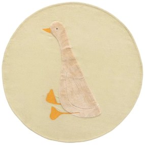 Világossárga pamut gyerek szőnyeg ø100 cm Milu – Kave Home