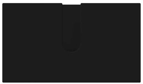 Fürdőszoba bútor szett 2 pcs Fekete 61 x 35 x 64 cm Faanyag