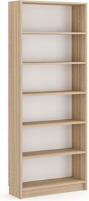 Könyvespolc, sonoma tölgy, 80 cm – Bili5