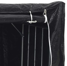 tűzifa állvány esővédővel 150x60x200 cm horganyzott acél