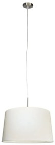 Modern függesztett lámpaacél, 45 cm fehér árnyalattal - Combi 1