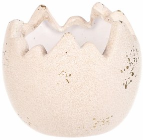 Kerámia virágtartó Álló héj, 13 x 13 x 11 cm