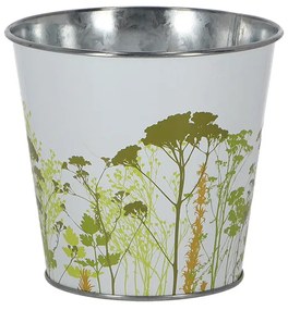 Mezei virág mintás cink cserép, 16 cm