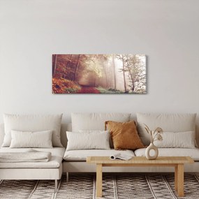 Kép - Őszi séta az erdőben (120x50 cm)