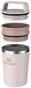 Világos rózsaszín rozsdamentes acél termobögre 230 ml Café-To-Go Travel Mug Rose Quartz – Stanley