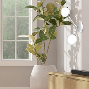 Fali lámpa JOY 2xE14/40W/230V fehér/fényezett króm