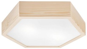 Mennyezeti lámpa HEX NATURAL 2xE27/60W/230V á. 43 cm fenyő