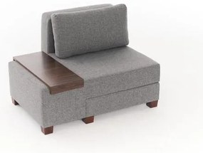 Egyszemélyes kanapéágy- Perenna Linen Balos - Szürke