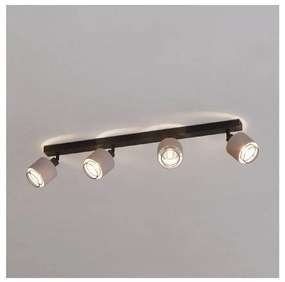 Eglo 43659 - spotlámpa ROSLEY 4xE14/40W/230V fekete/bézs