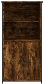 vidaXL füstös tölgy színű szerelt fa magasszekrény 62x36x121,5 cm