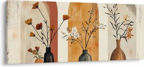 Kép - Vázák boltívekben (120x50 cm)
