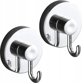 Fürdőszobai Akasztó Fúrás Nélkül Tapadókorongos Ezüst 2 Db Wenko