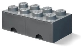 Sötétszürke tárolódoboz 2 fiókkal - LEGO®