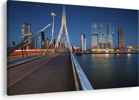 Kép - Alkonyat Rotterdamban, Hollandia (90x60 cm)