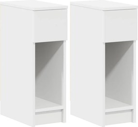 vidaXL éjjeliszekrények fiókos 2 db fehér 20 x 36 x 60 cm