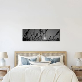 Kép - rét naplementével (órával) (90x30 cm)