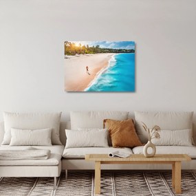 Kép - Strandfutás (üvegen) (70x50 cm)