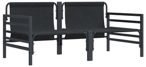 Kültéri Bútor párnával párnával 2 pcs Antracit Acél