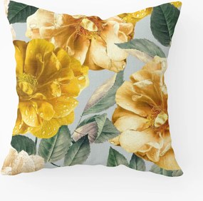 Dekoratív Párnahuzat Sárga Virágok 410231-004
