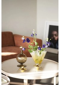 Natúr színű kerek dohányzóasztal kerámia asztallappal 90x90 cm Marsden – Rowico