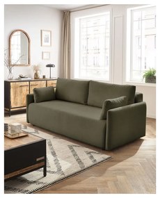 Zöld kinyitható kanapé 211 cm Marcel – Bobochic Paris